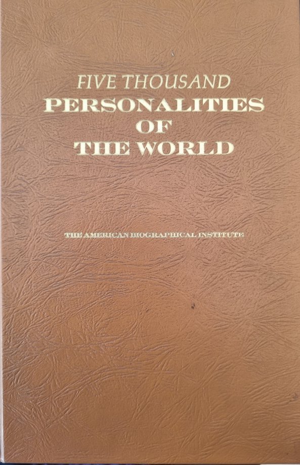 FIVE THOUSAND PERSONALITIES OF THE WORLD